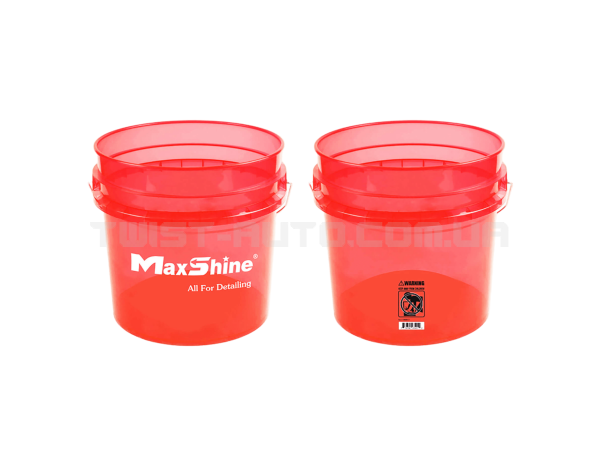 Відро MaxShine Detailing Bucket Red 13 L Для мийки автомобіля