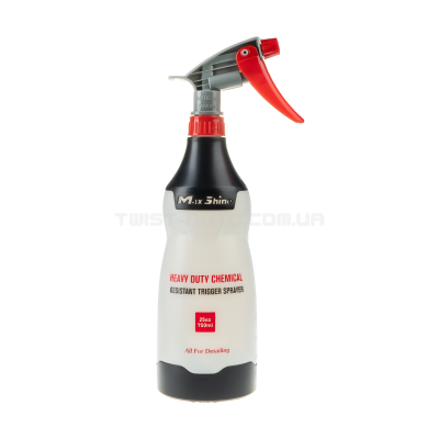 Обприскувач MaxShine Heavy Duty Chemical Resistant Trigger Sprayer Black Для роботи з лужними та кислотними засобами