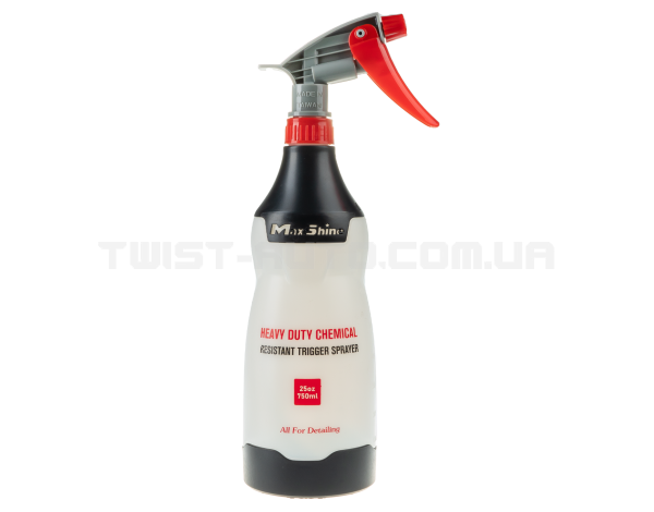 Обприскувач MaxShine Heavy Duty Chemical Resistant Trigger Sprayer Black Для роботи з лужними та кислотними засобами