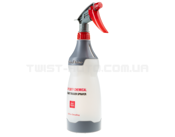 Обприскувач MaxShine Heavy Duty Chemical Resistant Trigger Sprayer Gray Для роботи з лужними та кислотними засобами