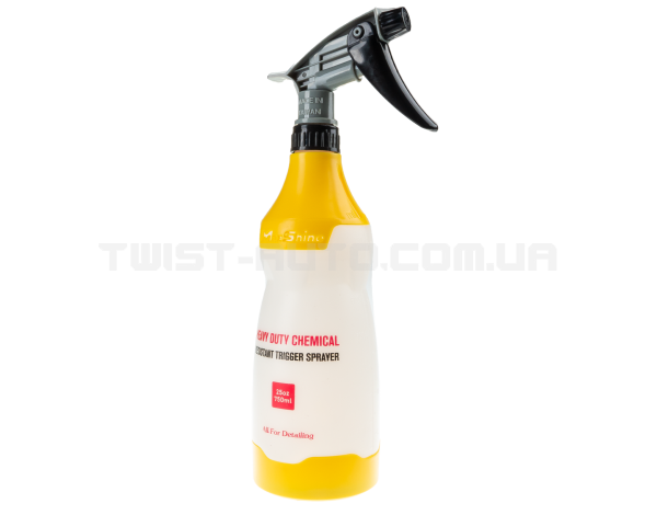 Обприскувач MaxShine Heavy Duty Chemical Resistant Trigger Sprayer Yellow Для роботи з лужними та кислотними засобами