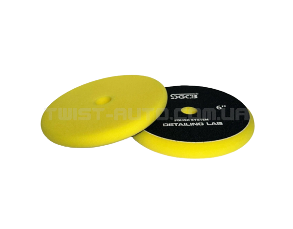 Полірувальний круг SGCB Buffing Foam Pad Yellow Ø150 mm З поролону середньої твердості, Ø150/160 мм