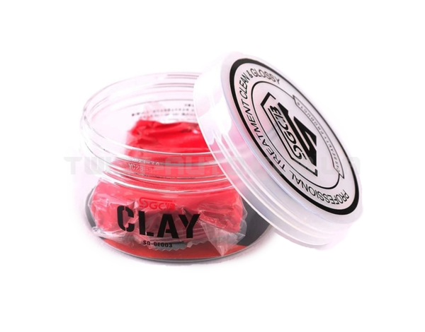 Жорстка синтетична глина SGCB Clay Bar Red Для очистки забруднень, що в'їлися