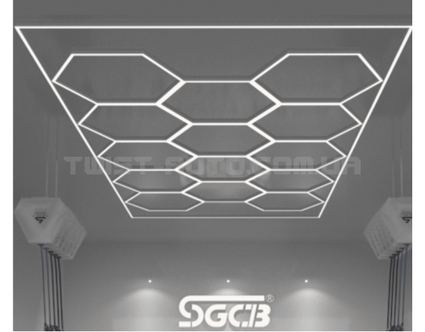 Стельовий світильник SGCB Hexagonal Grid Light Багатоцільового використання