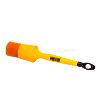Хімстійкий пензель Work Stuff Detailing Brush Albino Orange 40 mm Для зовнішнього миття та догляду за салоном автомобіля