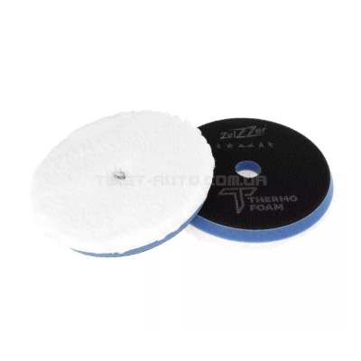 Полірувальний круг ZviZZer Thermo Microfiber Pad Blue for Rotary Ø150 mm З мікрофібри середньої жорсткості, Ø150/160 мм
