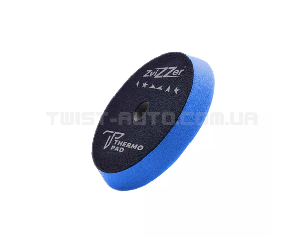 Полірувальний круг ZviZZer Thermo Pad Blue Ø80 mm З поролону середньої твердості, Ø80/90 мм