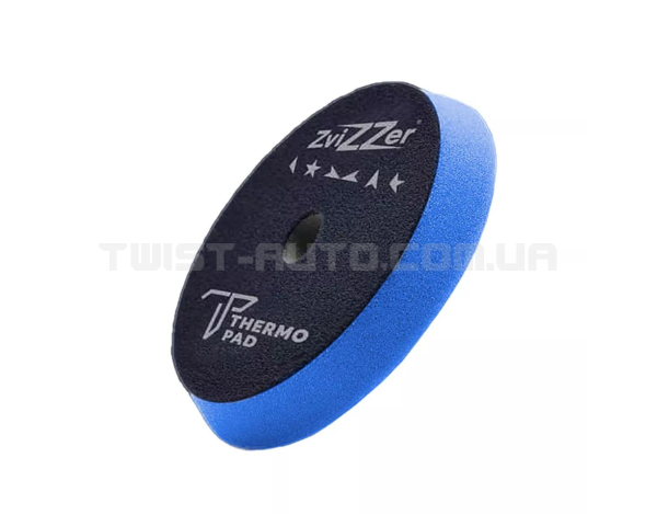 Полірувальний круг ZviZZer Thermo Pad Blue Ø125 mm З поролону середньої твердості, Ø140/125 мм