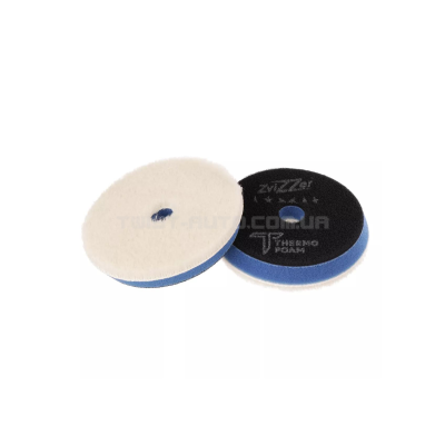 Полірувальний круг ZviZZer Thermo Wool Pad Blue for D-A Ø80 mm З шерсті середньої жорсткості, Ø80/90 мм