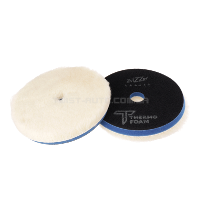 Полірувальний круг ZviZZer Thermo Wool Pad Blue for Rotary Ø150 mm З шерсті середньої жорсткості, Ø150/160 мм
