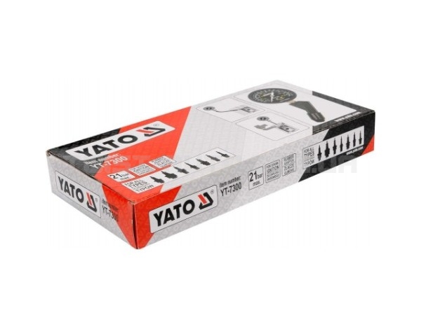 Компресометр для бензинових двигунів, тиск (макс.): 21 бар YATO YT-7300