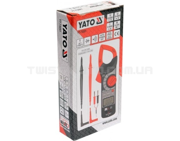 Професійні струмовимірювальні кліщі тестер YATO YT-73091 Професійні струмовимірювальні кліщі тестер YATO YT-73091