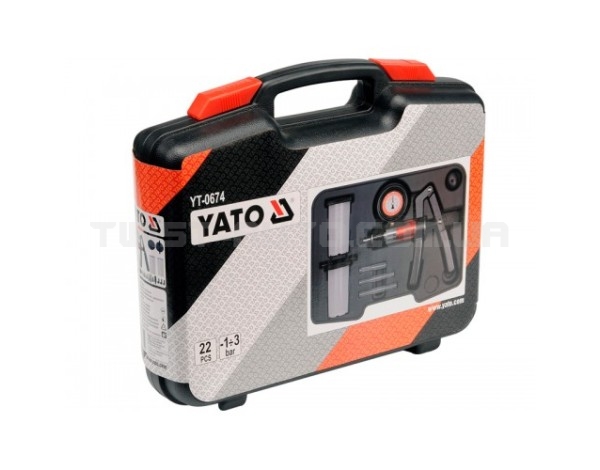 Прибор для тестирования вакуума и давления 22ед. YATO YT-0674 - YT-0674