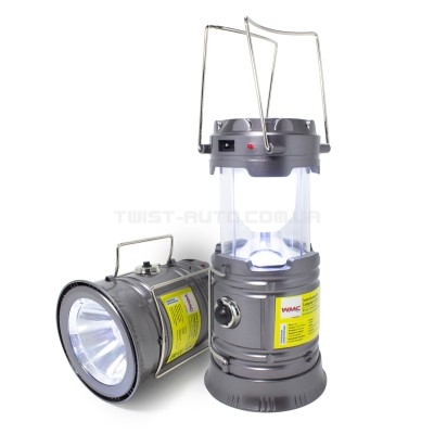 Ліхтар-трансформер світлодіодний акумуляторний (торц. світло: 1LED/50LUM; бок. світло: 6LED/30LUM; з