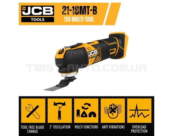 Реноватор 18V (5000-15000 об/мин) без аккумулятора JCB-18MT-B-E Реноватор 18V (5000-15000 об/мин) без аккумулятора JCB-18MT-B-E