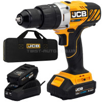 Дрель-шуруповерт аккумуляторный (JCB-18CD-BE) 18V, max 45Nm в комплекте с зарядным устройством (JCB-18VFC-E) 2.4A и аккумуляторной батареей (JCB-20LI-E) 2.0AH JCB-18CD-2XB-E Дрель-шуруповерт аккумуляторный (JCB-18CD-BE) 18V, max 45Nm в комплекте с зарядным устройством (JCB-18VFC-E) 2.4A и аккумуляторной батареей (JCB-20LI-E) 2.0AH JCB-18CD-2XB-E