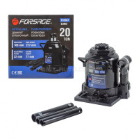 Домкрат пляшковий 20т низький з клапаном (h min 168мм, h max 277мм) Forsage F-T92007(BR)(Euro)