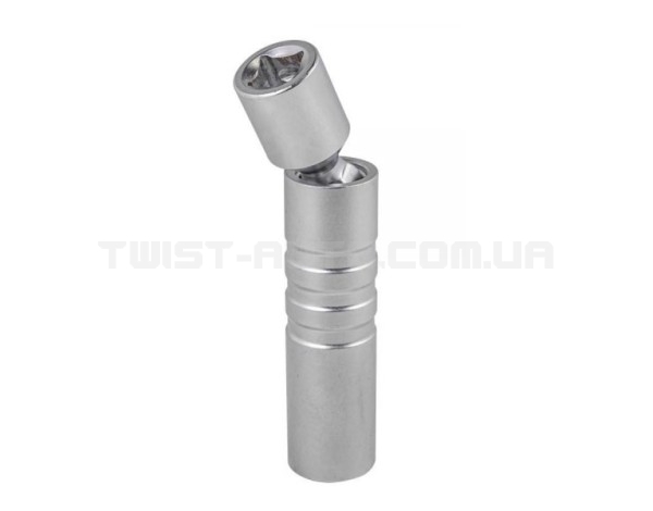 Головка свечная магнитная с шарниром 14 мм 3/8'' 12-гр, L-70 мм Forsage F-807314BM