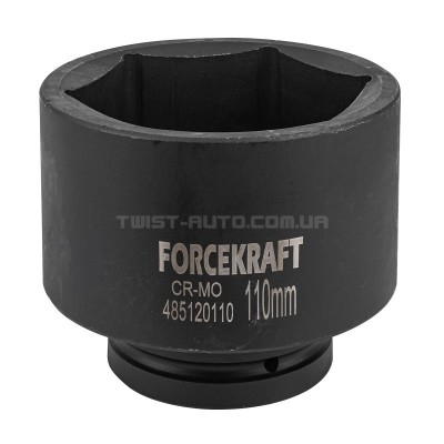 Головка ударна глибока 1'' 6-гранна 110мм Forcekraft FK-485120110 Головка ударна глибока 1'' 6-гранна 110мм Forcekraft FK-485120110