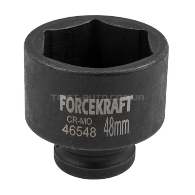 Головка ударна 3/4" 6-гранна 48мм FORCEKRAFT FK-46548 Головка ударна 3/4" 6-гранна 48мм FORCEKRAFT FK-46548