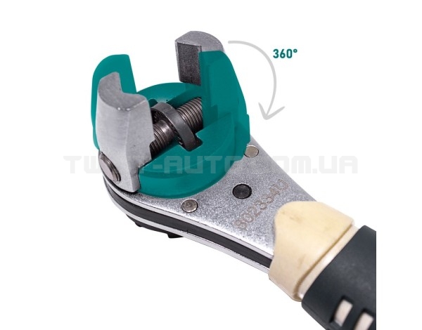 Ключ торцевой трещоточный многофунциональный с прорезиненной рукояткой (6-24мм) Rock FORCE RF-802334U