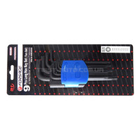 Набір ключів Г-подібних TORX довгих з шаром 9пр.(Т10, Т15, Т20, Т25, Т27, Т30, Т40, Т45, Т50), в п Набір ключів Г-подібних TORX довгих з шаром 9пр.(Т10, Т15, Т20, Т25, Т27, Т30, Т40, Т45, Т50), в п