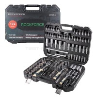 Набір інструментів 172 предмети 1/4", 3/8", 1/2" (6гр.) (4-32мм) ROCKFORCE RF-41723-5 Набір інструментів 172 предмети 1/4", 3/8", 1/2" (6гр.) (4-32мм) ROCKFORCE RF-41723-5