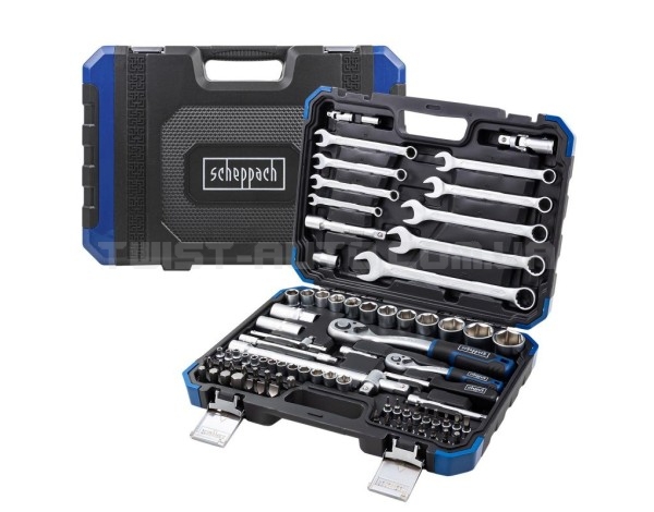 Набор инструментов 82 предмета 1/2'', 1/4'' (6гр.) (4-32мм) SCHEPPACH SCH-4821-5 Набор инструментов 82 предмета 1/2'', 1/4'' (6гр.) (4-32мм) SCHEPPACH SCH-4821-5