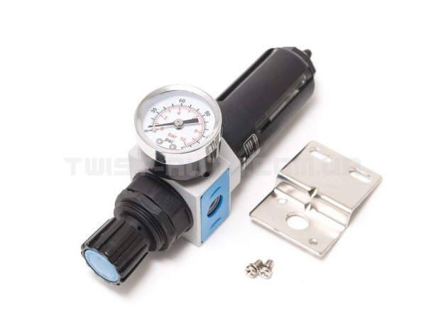 Фільтр-регулятор з індикатором тиску для пневмосистем 1/8 (максимальний тиск 10bar пропускна здатніс