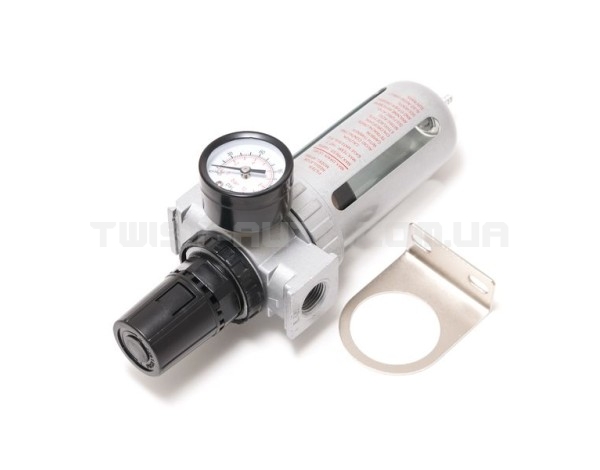 Фільтр-регулятор з індикатором тиску 1/4" ( 0-10bar, температура повітря 5-60С.10Мк))
