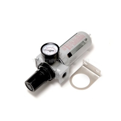 Фільтр-регулятор з індикатором тиску 3/8" ( 0-10bar, температура повітря 5-60С.10Мк))