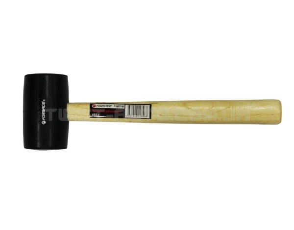 Киянка гумова з дерев'яною ручкою (230г, Ø48мм)