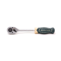 Трещотка 1/2" (45зуб) реверсивная с резиновой рукояткой