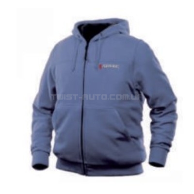 Куртка-байка з електропідігрівом, водовідштовхувальна (р.46-48, синя, АКБ: 5V, 2A, від 10000 mAh, 3