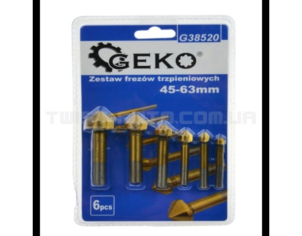 Набір фрез 45-63 мм 6 одиниць GEKO G38520
