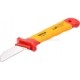 Нож для снятия изоляции; l=180 мм, лезвие l=50 мм с диэлектрической изолированной ручкой 1000 В YATO YT-21210 - YT-21210
