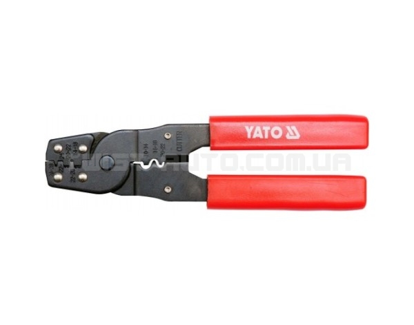 Инструмент для обжима и зачистки изоляции проводов, длина: 180мм YATO YT-2256 - YT-2256