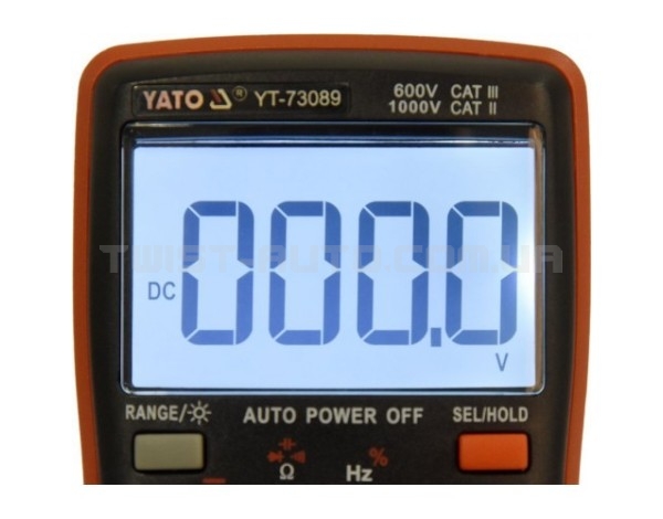 Мультиметр с функцией TRUE RMSс диапазоном 9999 YT-73089 YATO - YT-73089