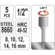 Набор экстракторов для шпилек, диаметр: 8,10,12,14,16мм - YT-0624