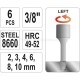Набір екстракторів для шпильок, діаметр: 2,3,4,6,8,10 мм