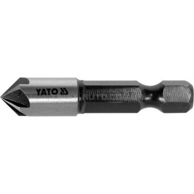 Зенкер конический по металлу YATO : HSS, Ø= 8.3 мм, l= 40 мм, 5 граней, HEX- 1/4" - YT-44722