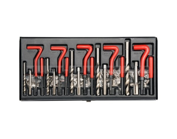 Набор для восстановления резьбы m5, m6, m8, m10, m12. - YT-1763