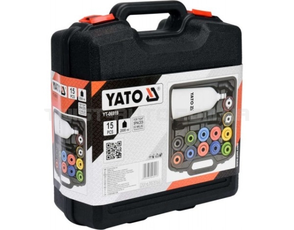 Воронка для залива тех жидкостей с адаптерами 2 л 15 шт YATO YT-06919 Воронка для залива тех жидкостей с адаптерами 2 л 15 шт YATO YT-06919