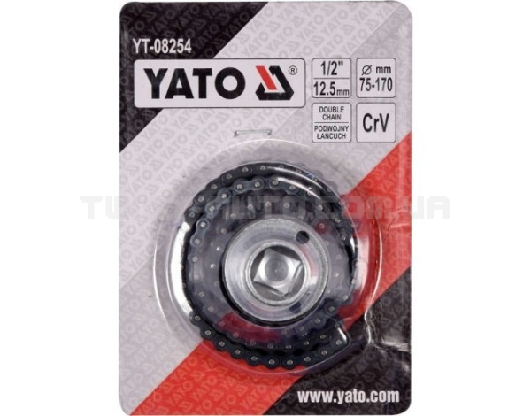 Ключ для масляного фильтра Ø70-170мм YATO : квадрат- 1/2 YT-08254 - YT-08254