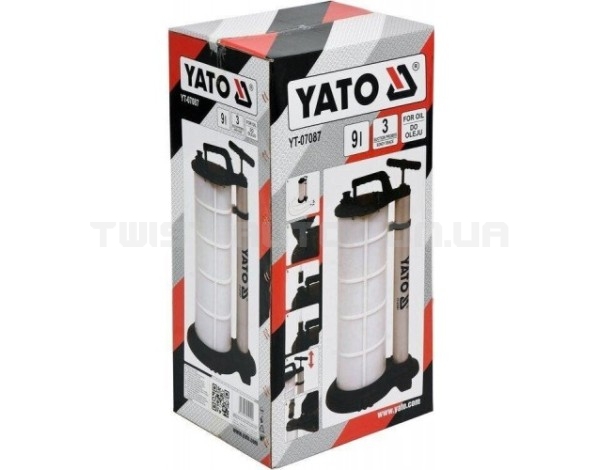 Ручная установка для откачки технических жидкостей 9 л YATO YT-07087