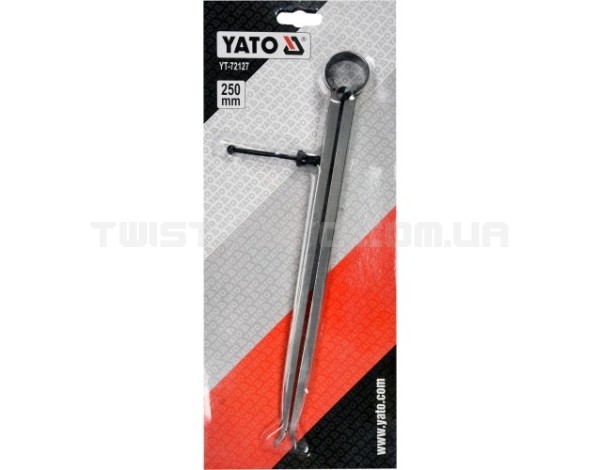 Кронциркуль для внутренних замеров YATO : l= 250 мм, с винтовым фиксатором и на пружине YT-72127 - YT-72127