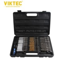Набір зачистних щіток нейлонові, металеві, латунні 38 од. VIKTEC VT01764 Набір зачистних щіток нейлонові, металеві, латунні 38 од. VIKTEC VT01764