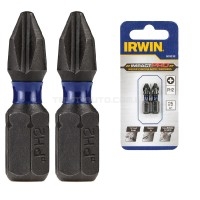 Бита IMPACT PRO 1/4"/25мм PH2 2шт, IRWIN | IW6061302 Бита IMPACT PRO 1/4"/25мм PH2 2шт, IRWIN | IW6061302