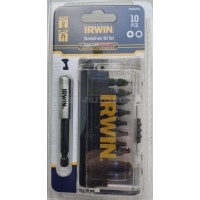 Биты IMPACT PRO 1/4"/25мм, комплект 10шт: PZ2x3 / T20x4 / T25х3 + держатель, IRWIN | IW6062504 Биты IMPACT PRO 1/4"/25мм, комплект 10шт: PZ2x3 / T20x4 / T25х3 + держатель, IRWIN | IW6062504