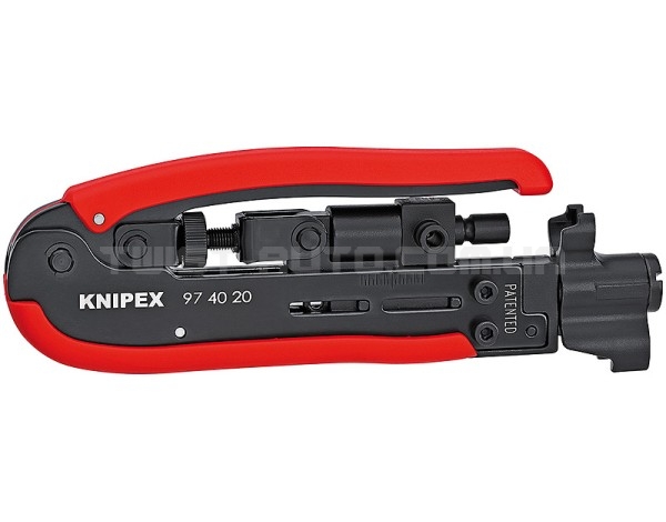 Компрессионный инструмент для штекера на коаксиальный кабель KNIPEX 97 40 20 SB | 97 40 20 SB